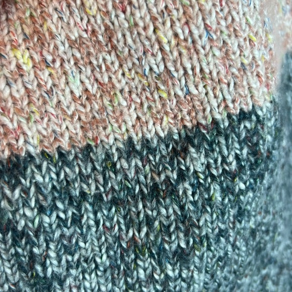 Lou & Grey by Loft Color Block Knit Sweater, Large - Picture 5 of 9